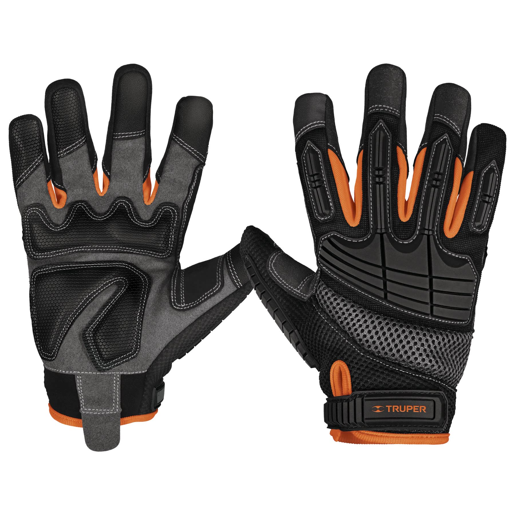 Truper Expert GU-665, Guantes para mecánicos con protección anti-impacto