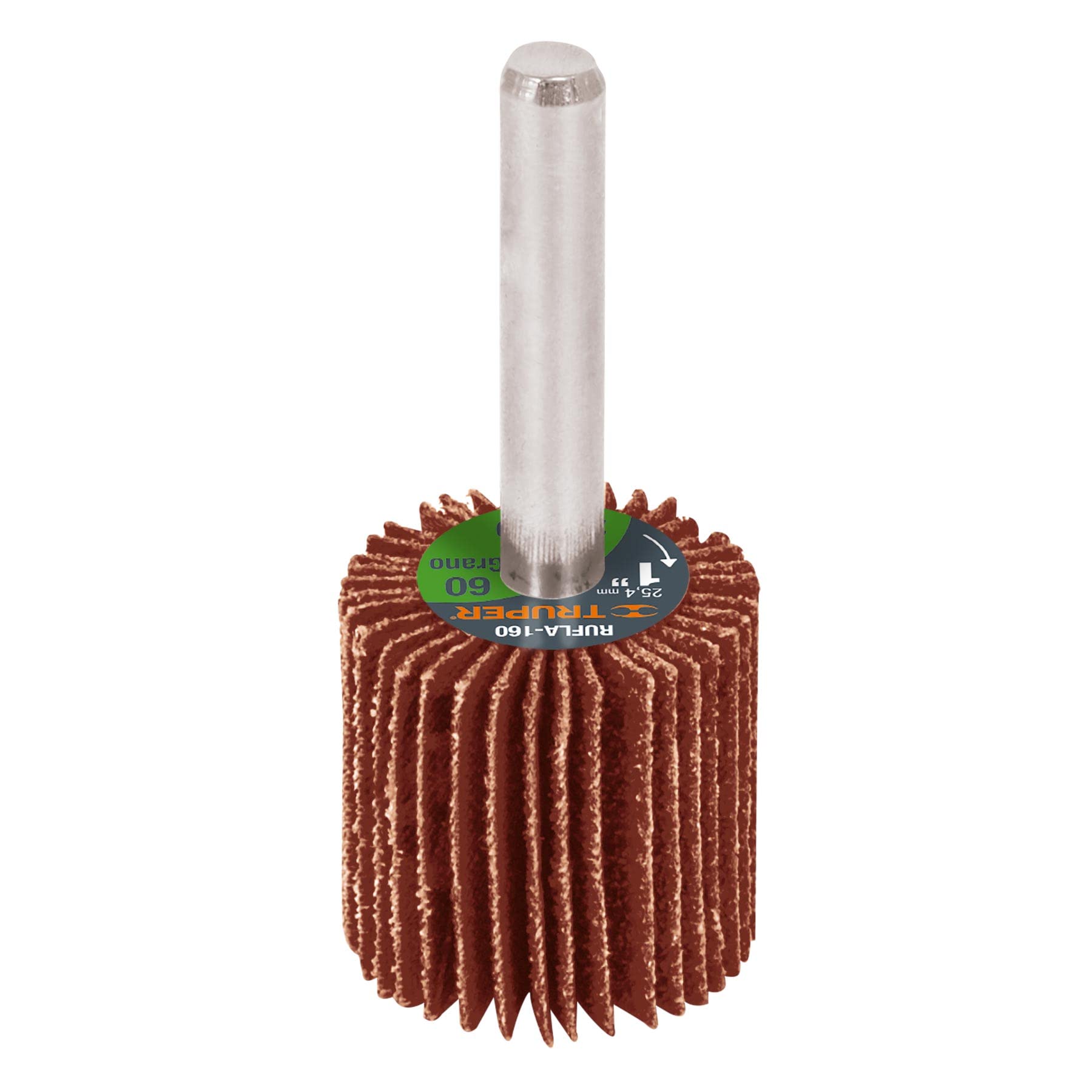 Rueda flap de 1', grano 120 Truper 13035