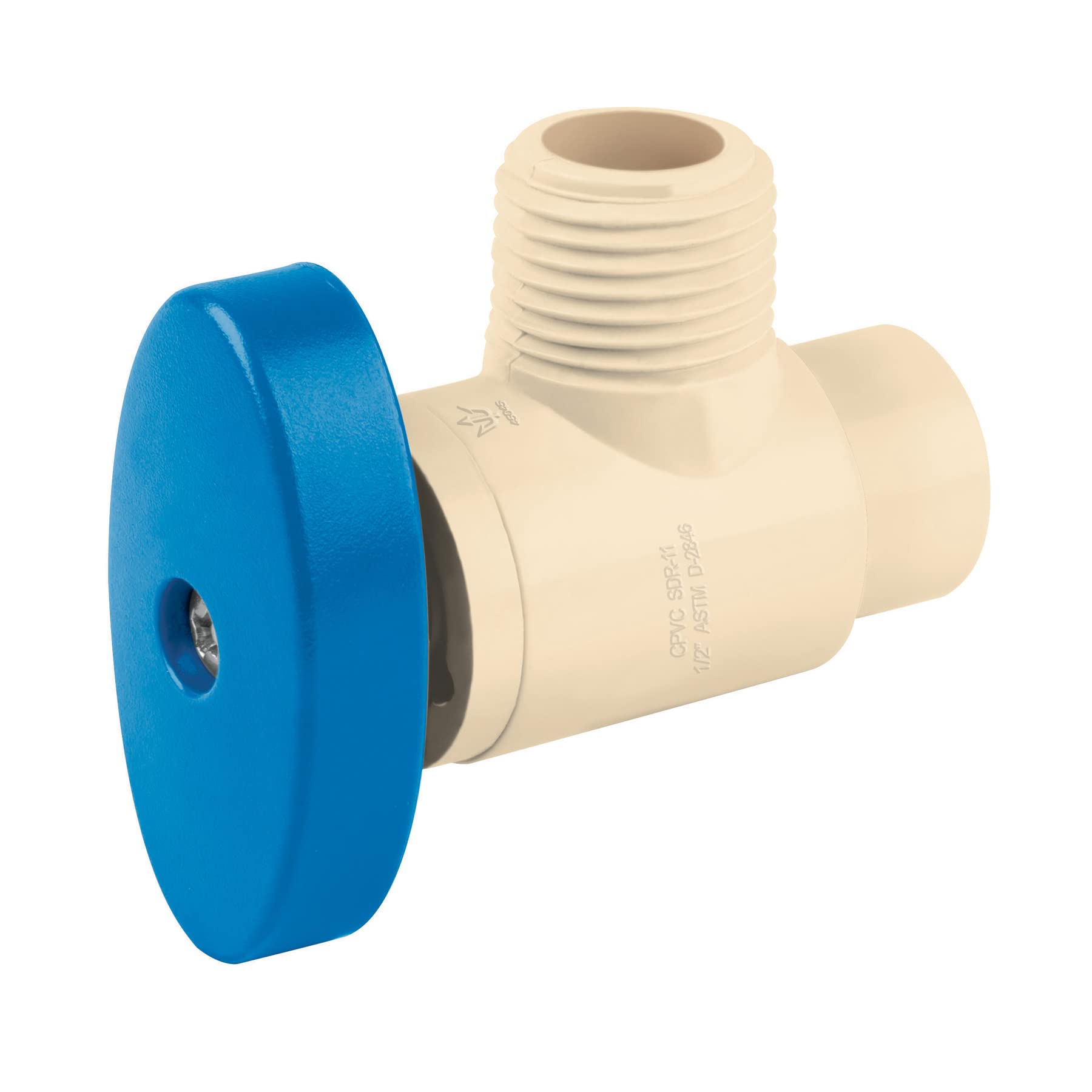Foset Hidroflow CPVC-ANG, Llave angular de CPVC de 1/2″
