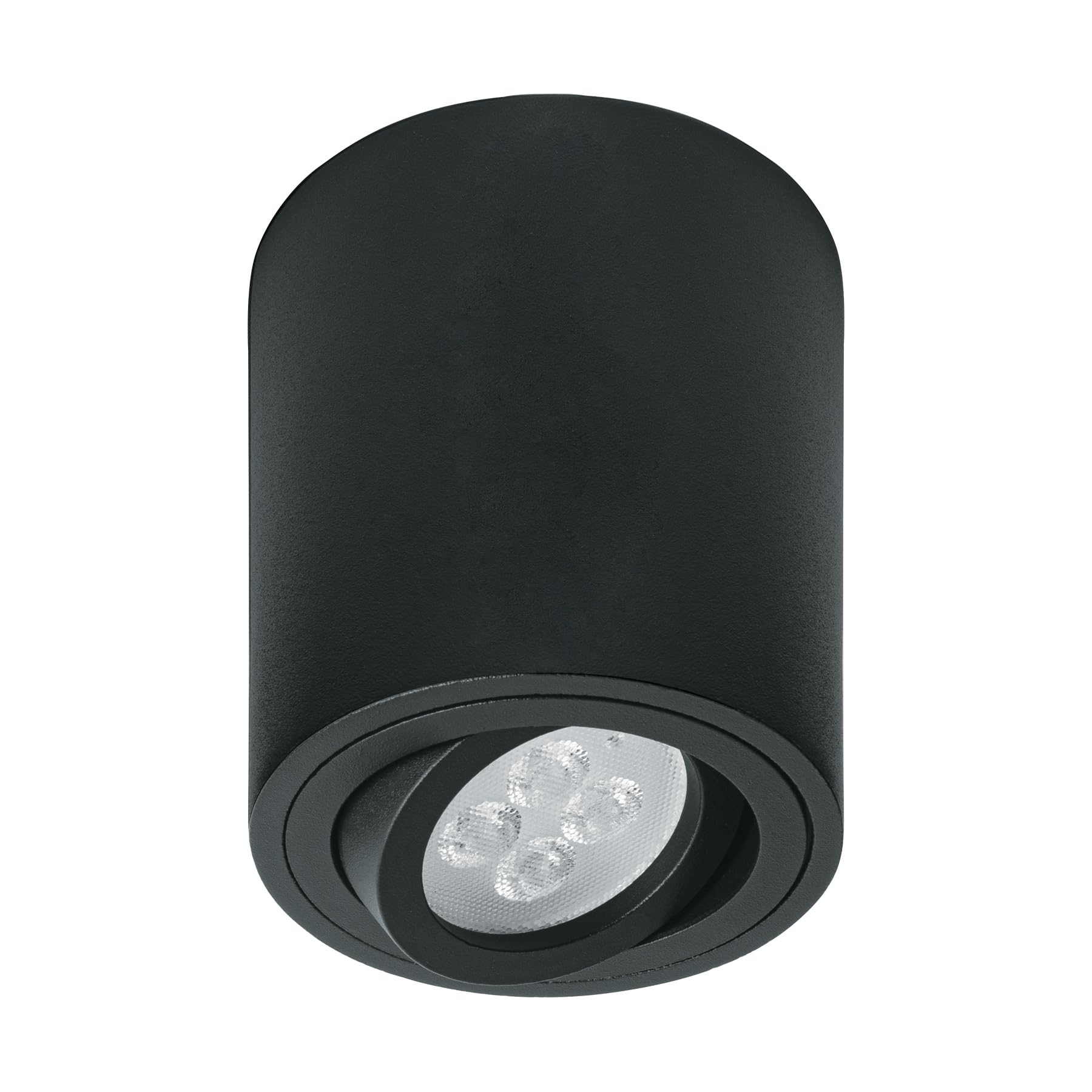 Volteck Lait SOB-401S, Luminario de sobreponer con spot dirigible, redondo, negro