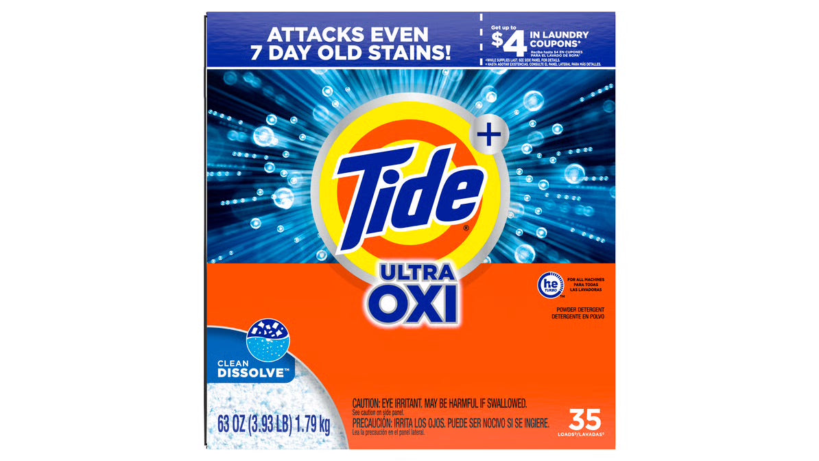 Tide Jabon En Polvo Para Lavar Ultra Oxi 1.79 Kg