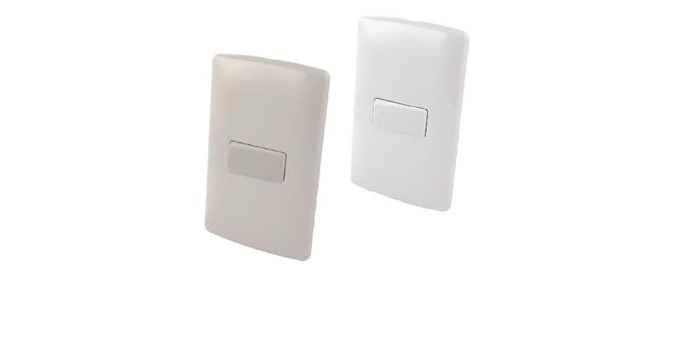 Apagador escalera de tecla con placa plástica - Blanco Aksi 118346