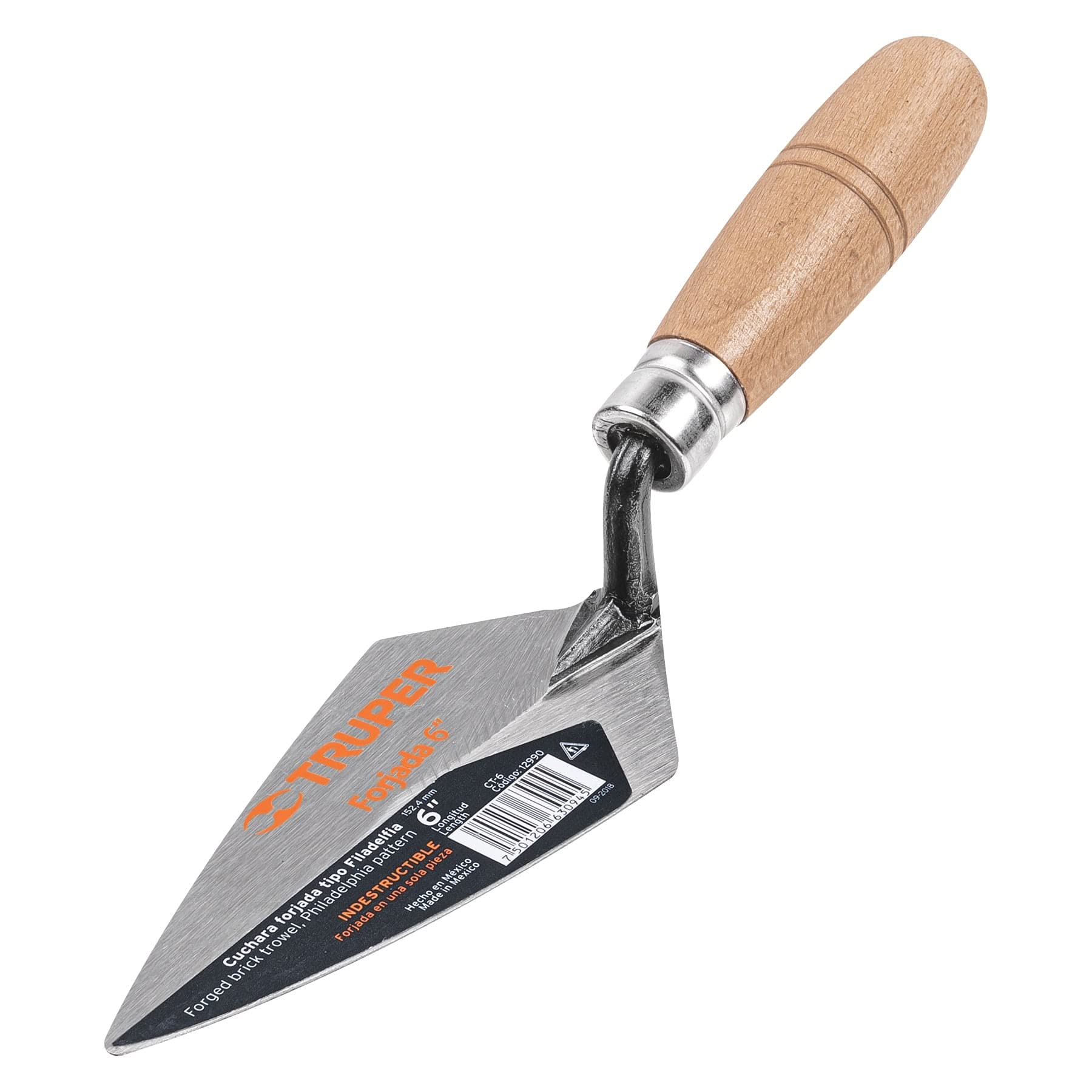 Truper CT-6, Cuchara forjada, Filadelfia, 6″