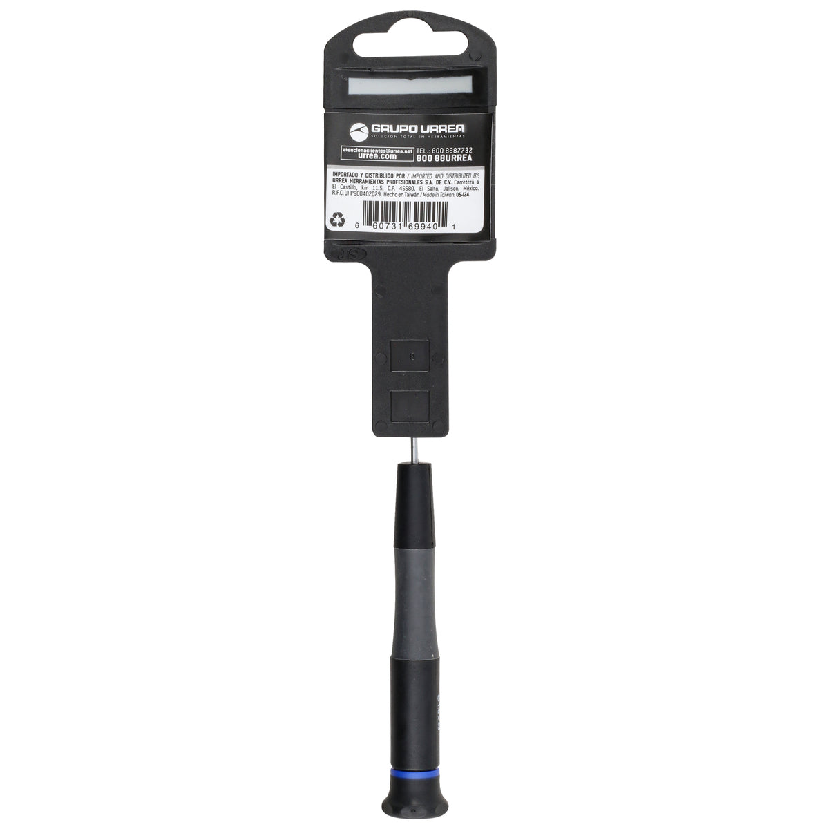Destornillador de precisión ESD anti-estáticos, punta plana 9/128" x 2-3/8" Urrea