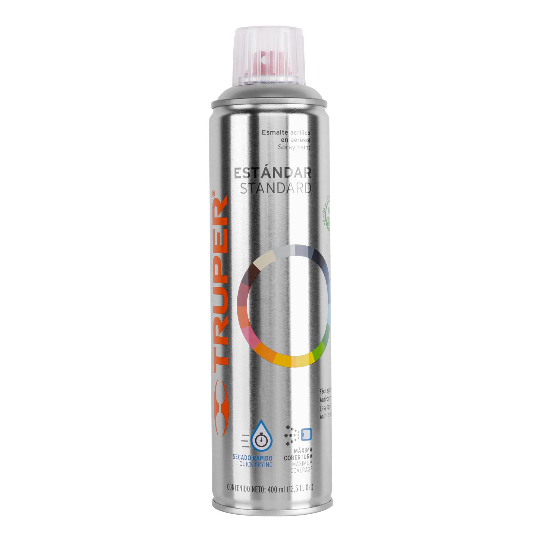 Truper PA-TR, Pintura (Esmalte acrílico) en aerosol, transparente brillante