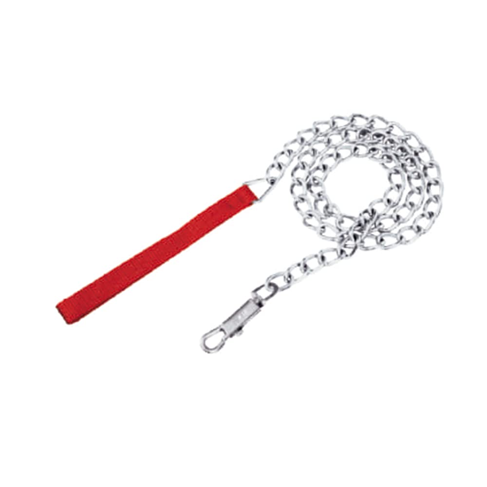 Cadena para perro cromada 2 mm x 1.20 m color rojo