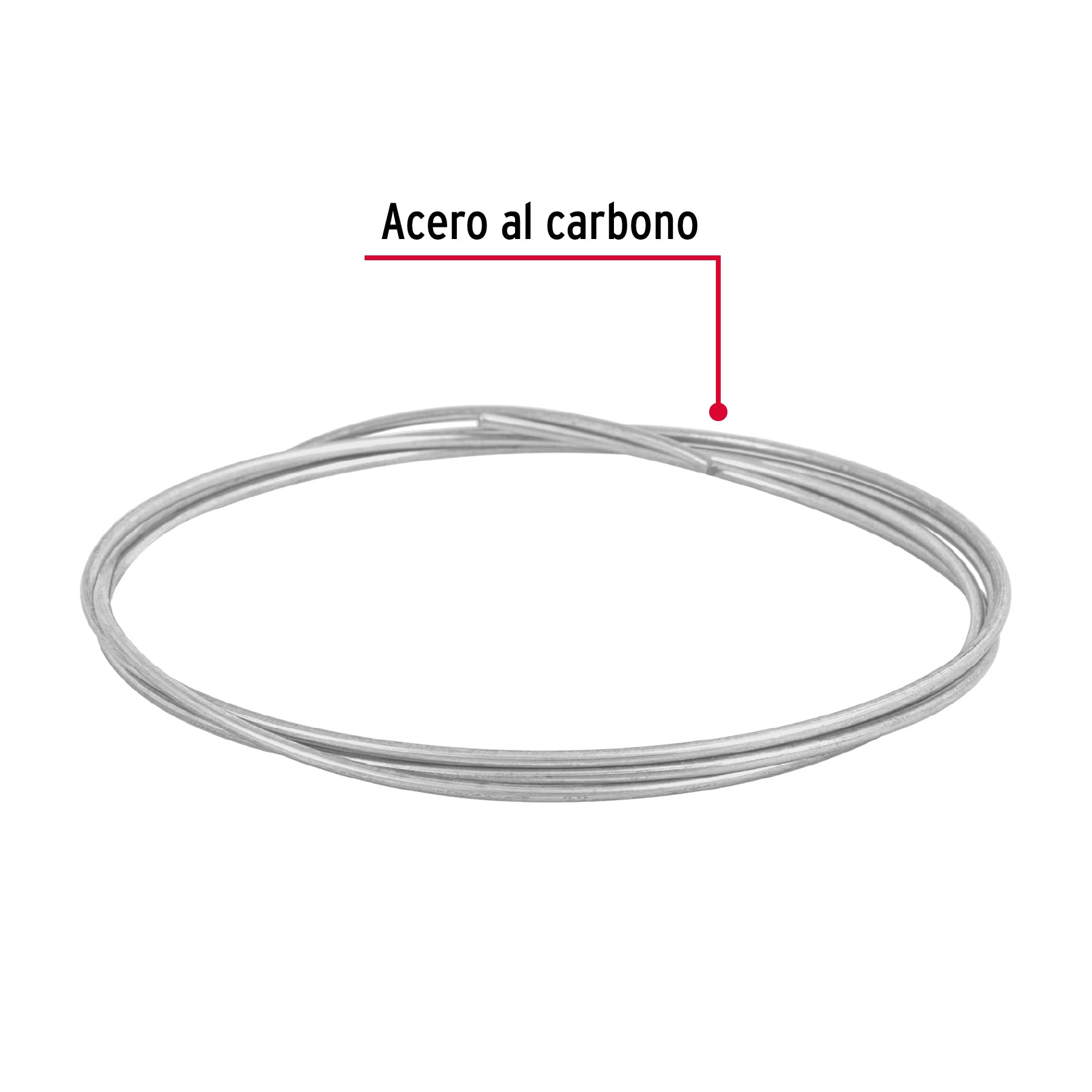 Fiero ALG-145B Alambre galvanizado, rollo 30 g, en bolsa, calibre 14