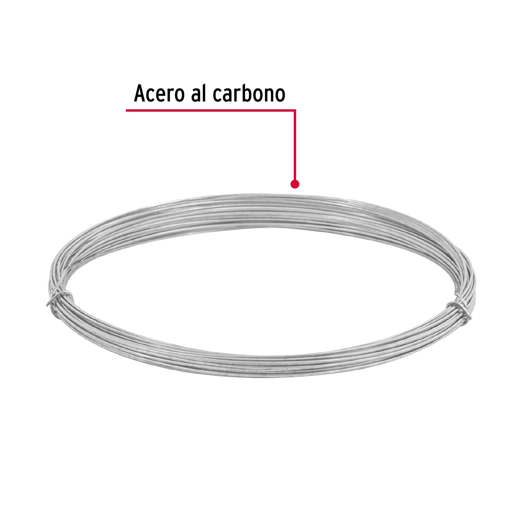 Fiero ALG-200B Alambre galvanizado, rollo 30 g, en bolsa, calibre 20