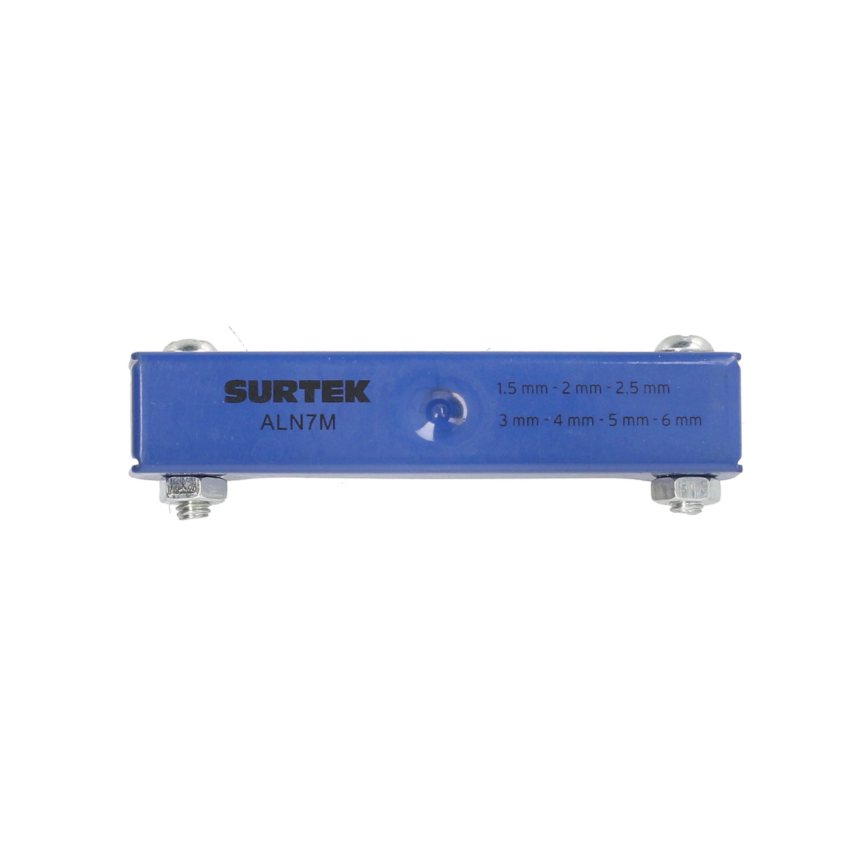 Juego de llaves hexagonales tipo navajas métricas 1.5 a 6 mm estuche metálico, 7 pz Surtek
