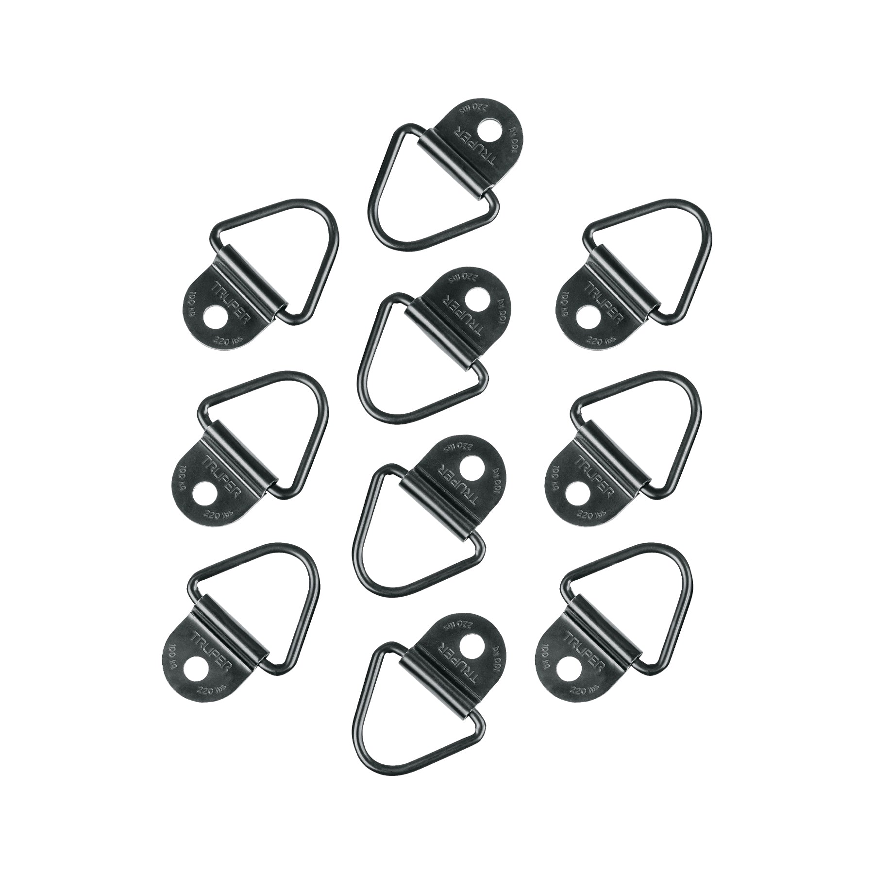 Blíster con 10 anclajes para red de carga camioneta 3.5 Ton ANC-35