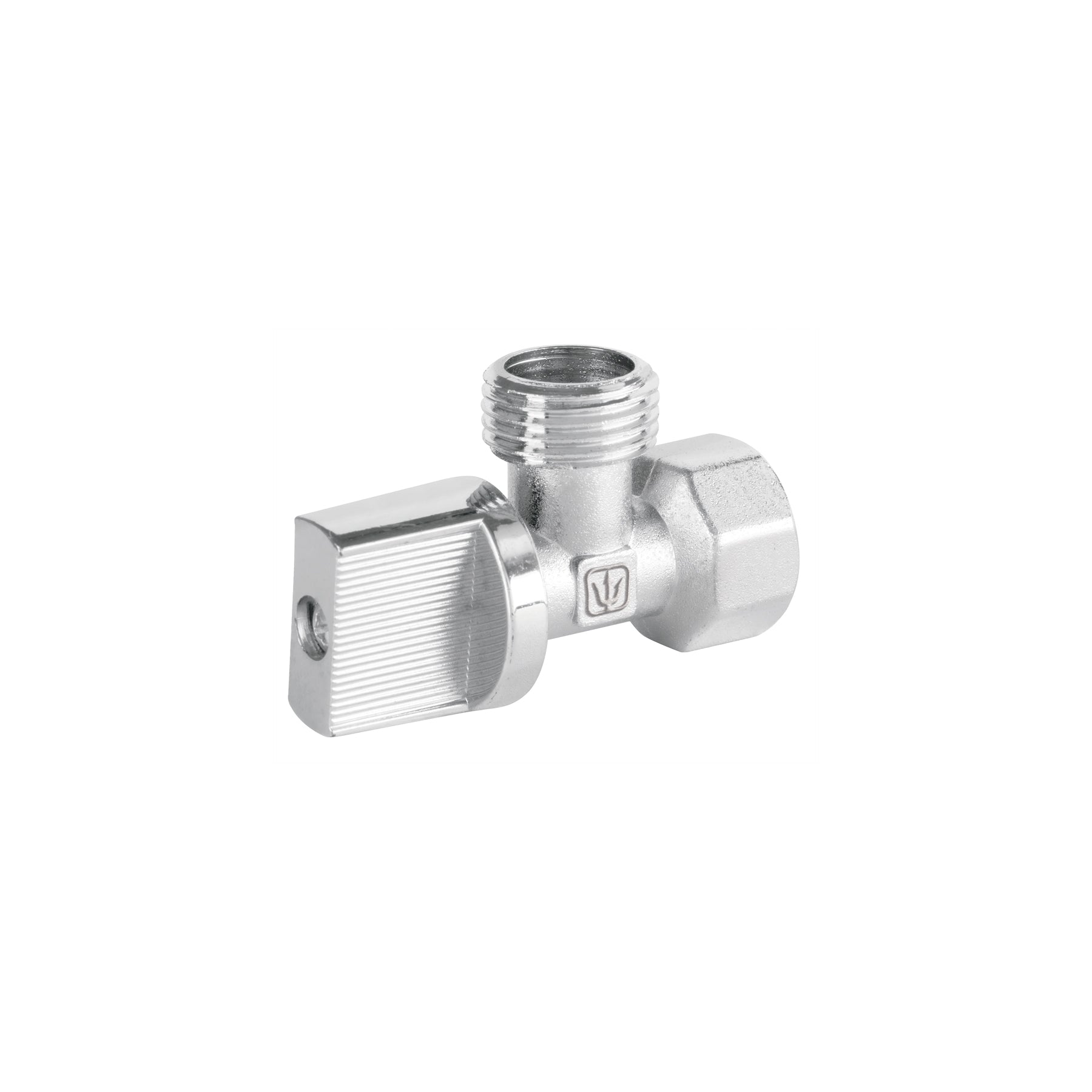 Llave angular 1/2", 1/4 de vuelta, roscable, BASIC