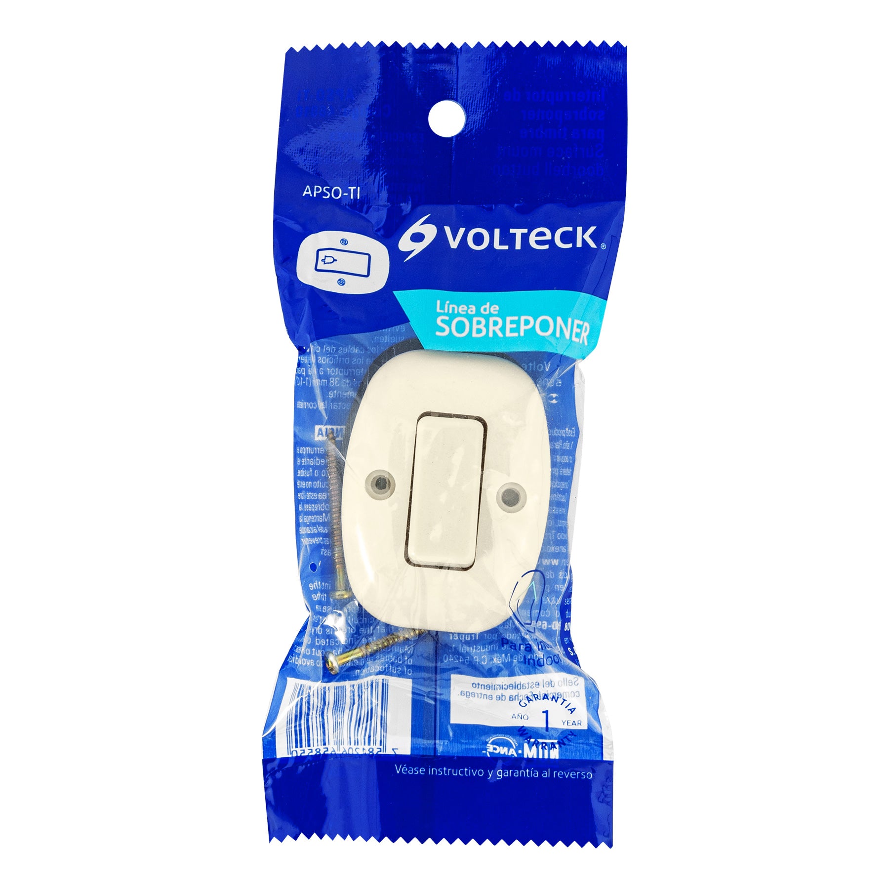 Volteck APSO-TI, Interruptor de sobreponer para timbre Línea económica