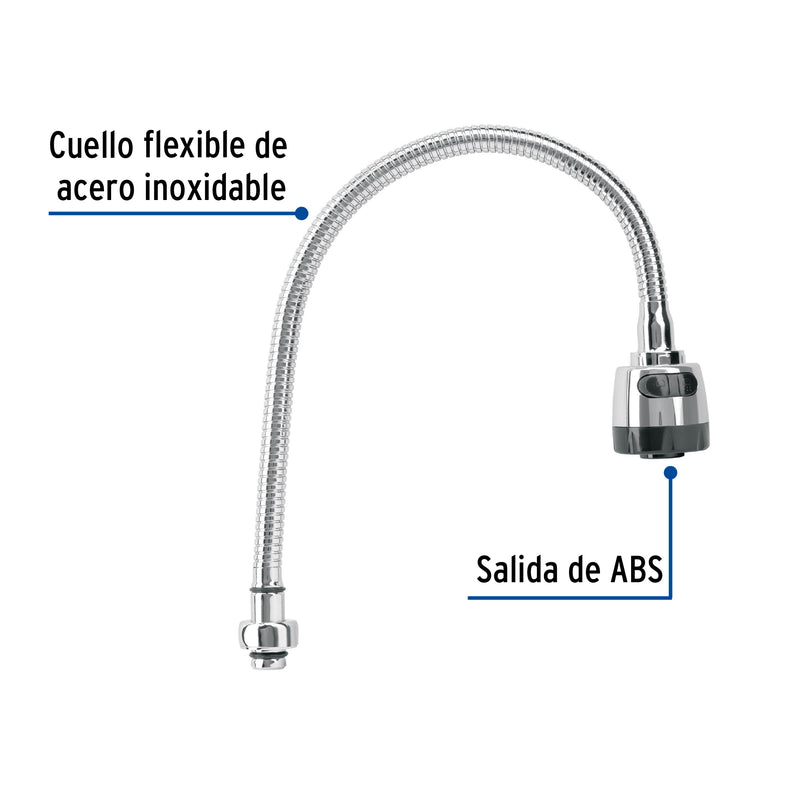 Foset Aqua AQCR-81, Cuello flexible de repuesto para fregadero - Carzamo.com