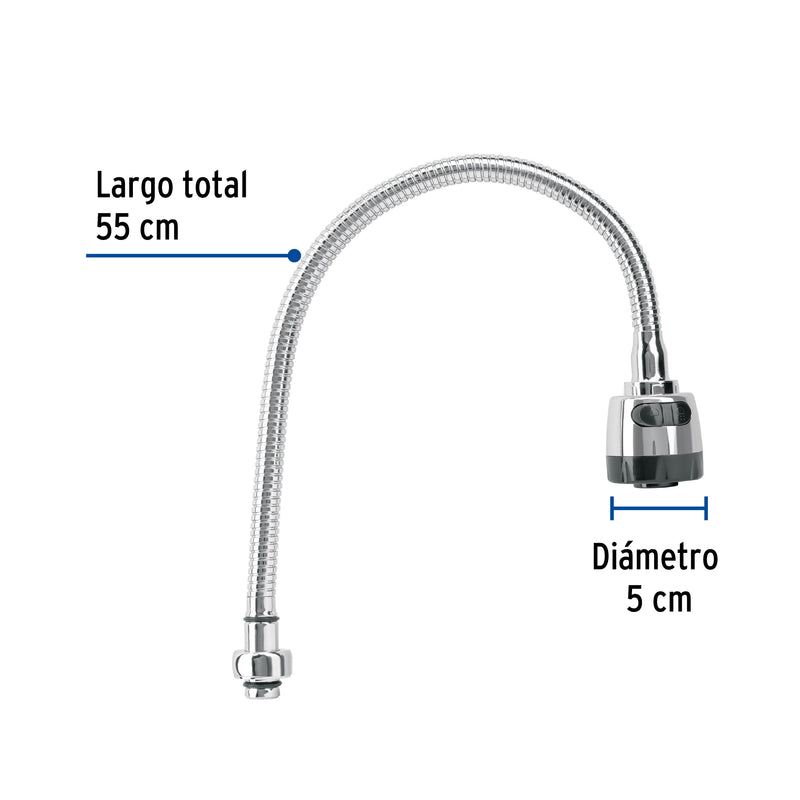 Foset Aqua AQCR-81, Cuello flexible de repuesto para fregadero - Carzamo.com