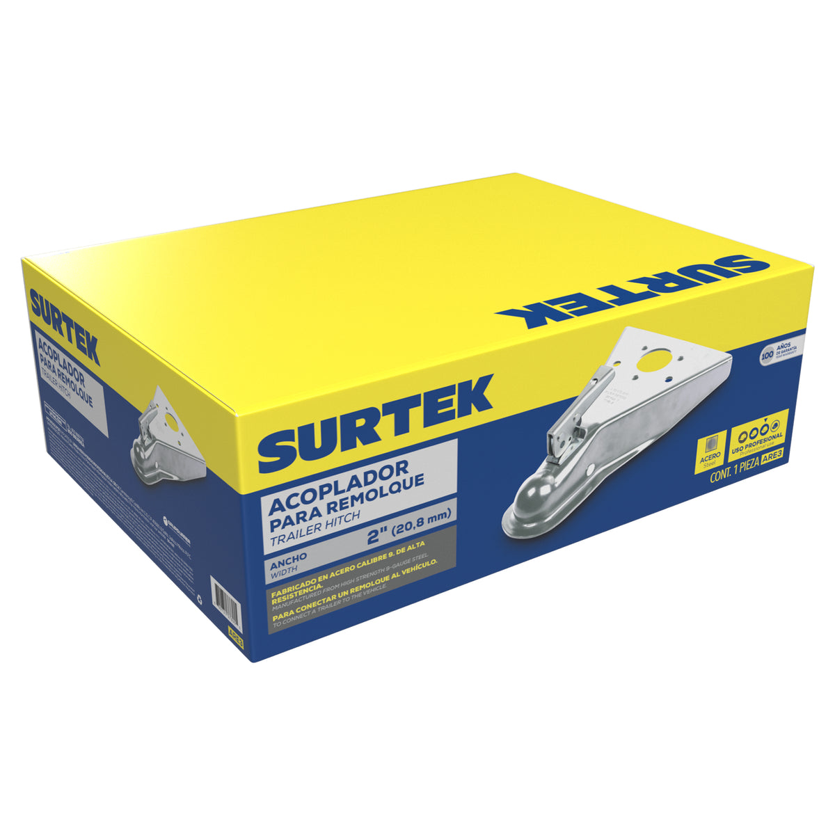 Acoplador para remolque tipo "A", 2" Surtek