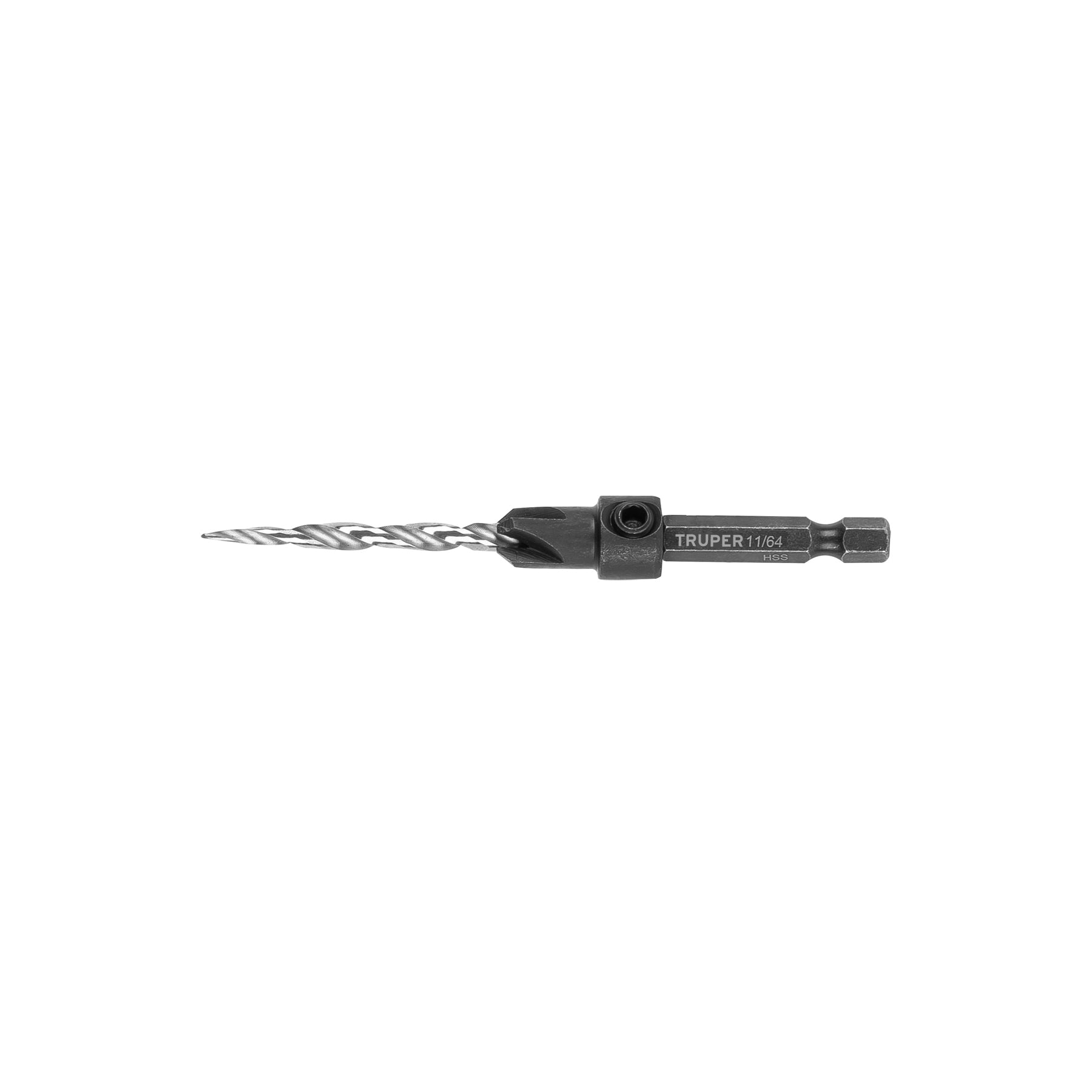 Truper BAM-8, Broca avellanadora #8 para madera, 11/64″