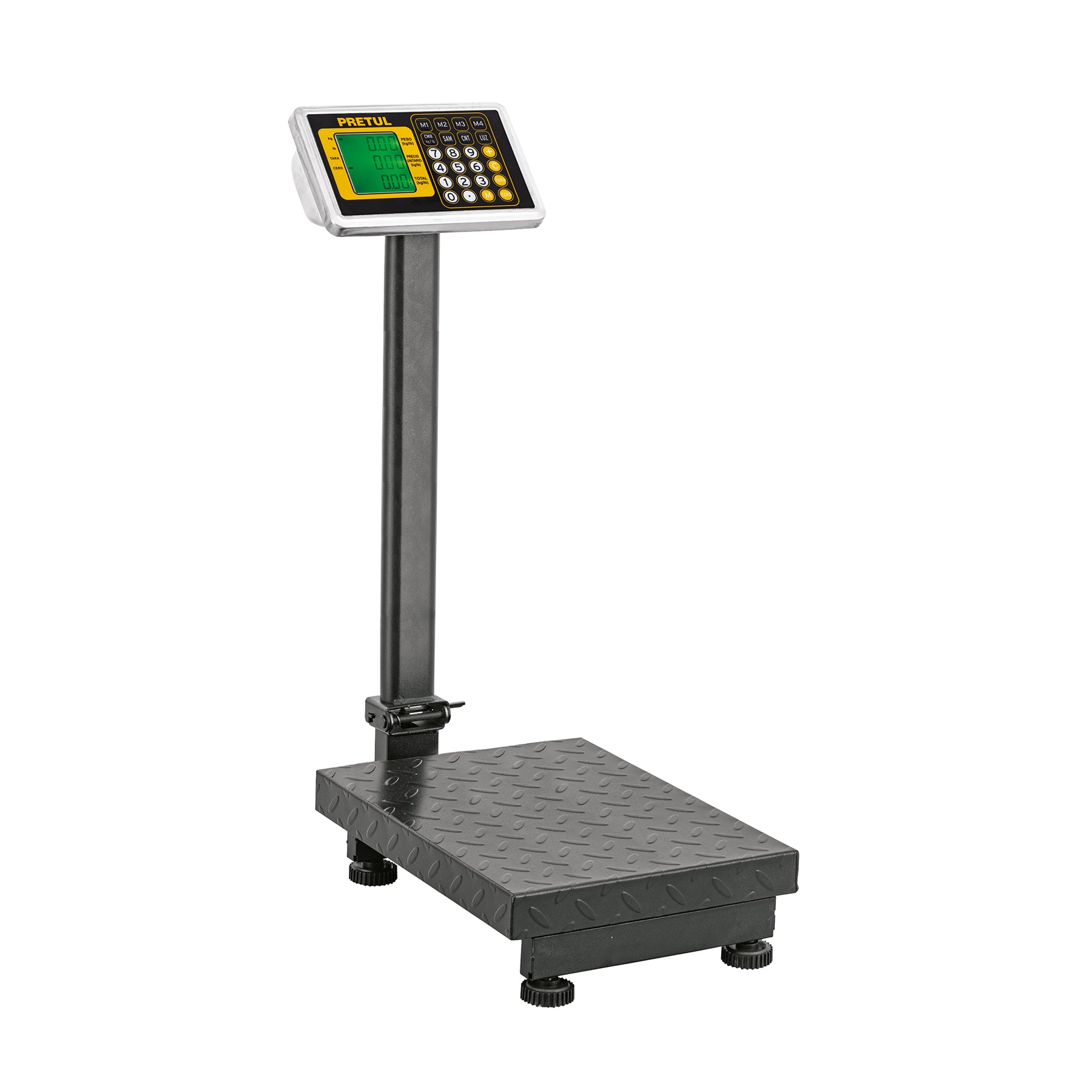 Báscula electrónica de plataforma, plegable, 100 kg. PRETUL