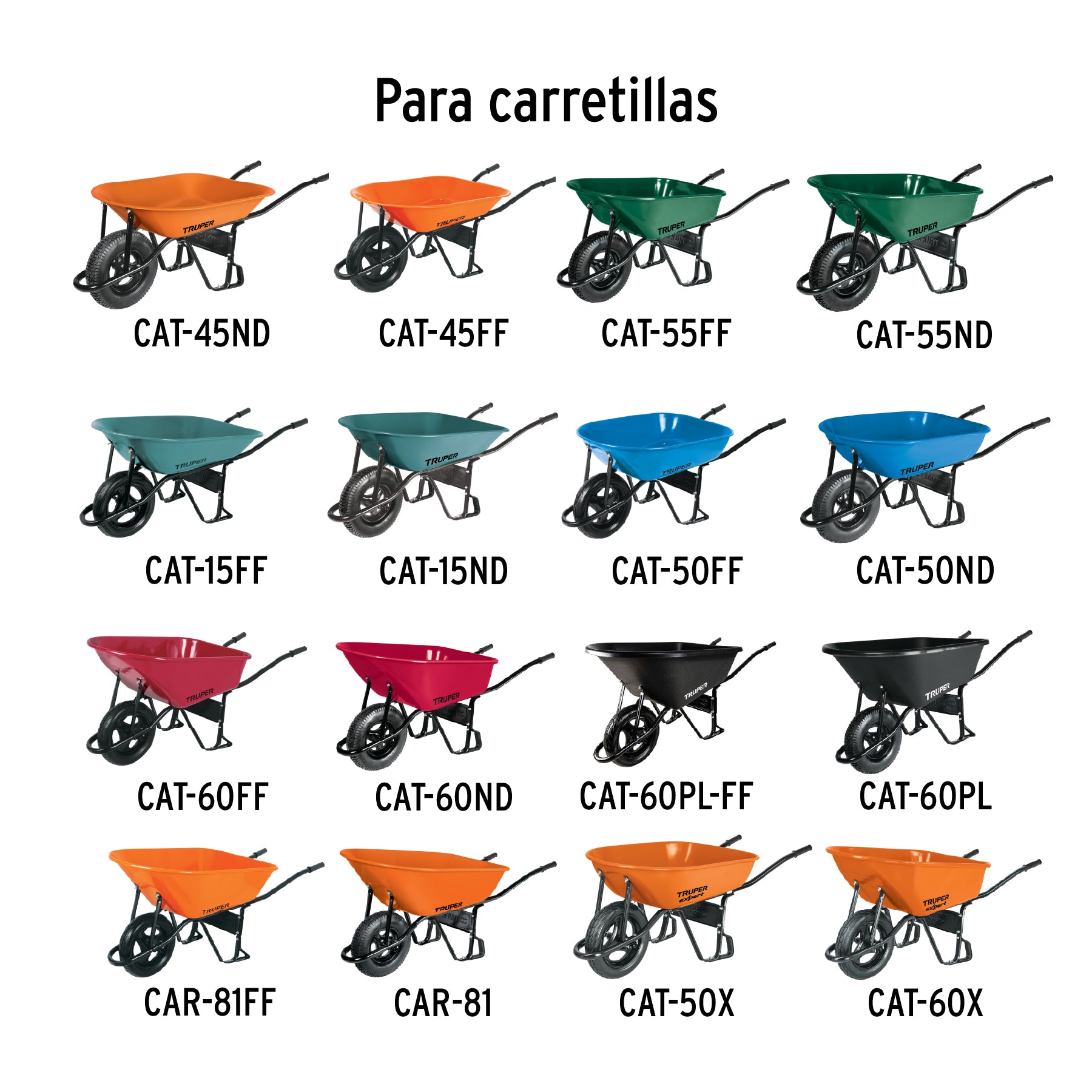 Truper BAS-2B, Balero para carretilla, bolsa con 2 piezas