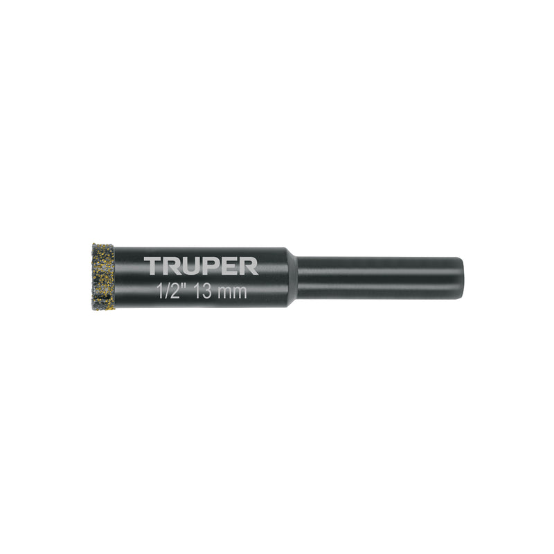 Broca Diamantada TRUPER BD-12 1/2" (13 mm) para Cerámica, Porcelanato y Vidrio - Carzamo.com
