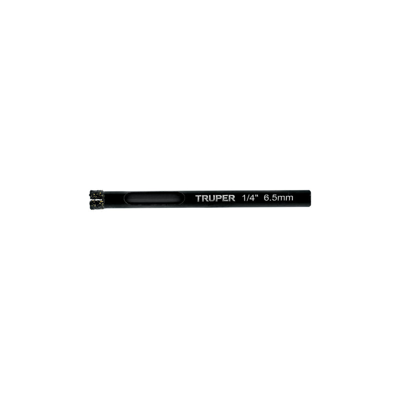 Broca Diamantada TRUPER BD-6 1/4" (6 mm) para Cerámica, Porcelanato y Vidrio - Carzamo.com