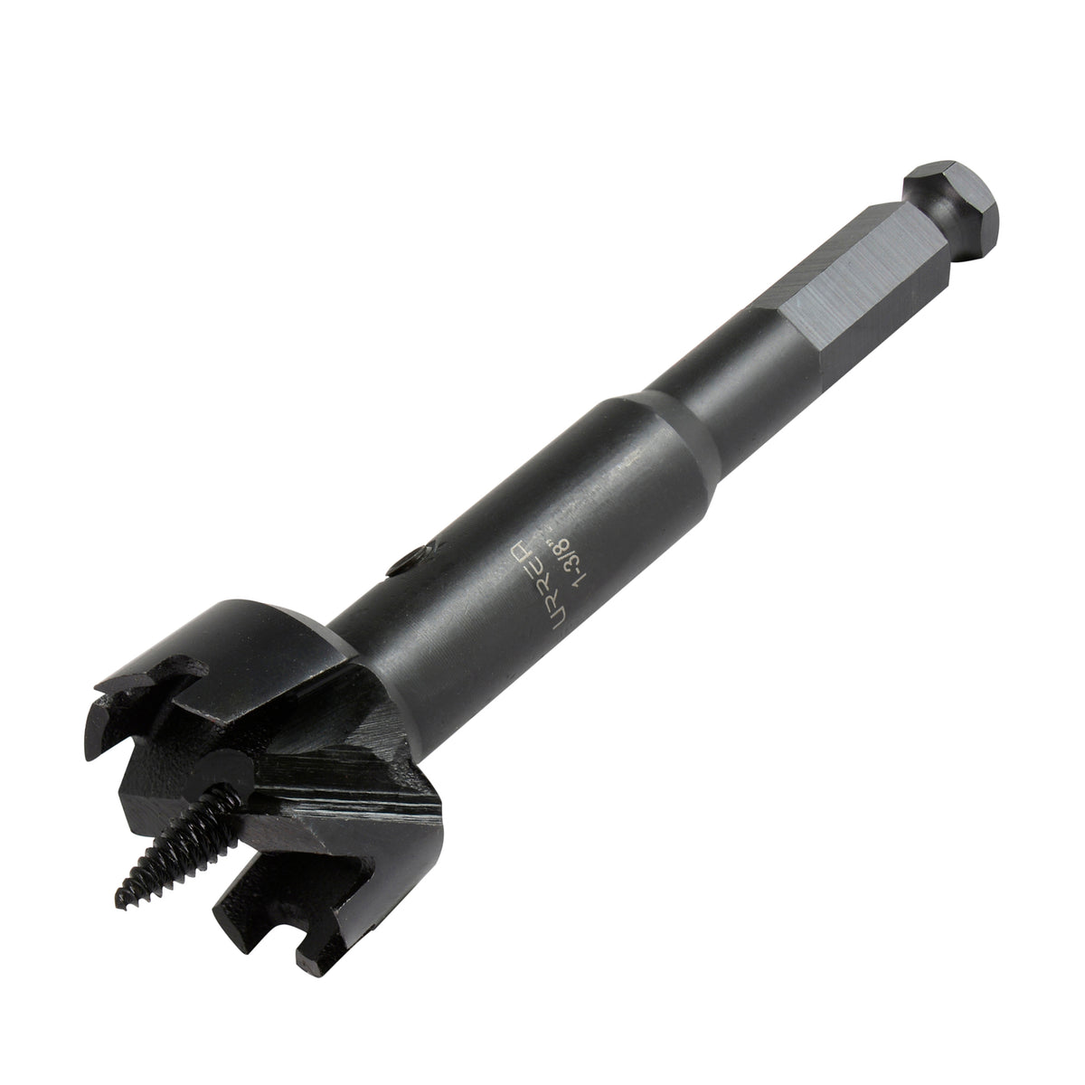 Broca para madera de acero forstner 1-3/8" zanco de 7/16" Urrea