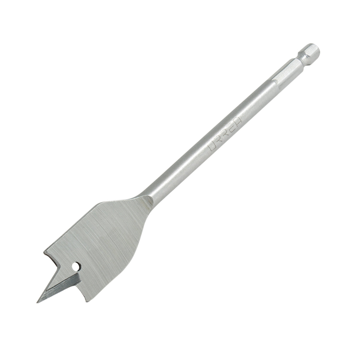 Broca para madera de acero al carbono tipo manita 1-1/8" zanco de 1/4" Urrea