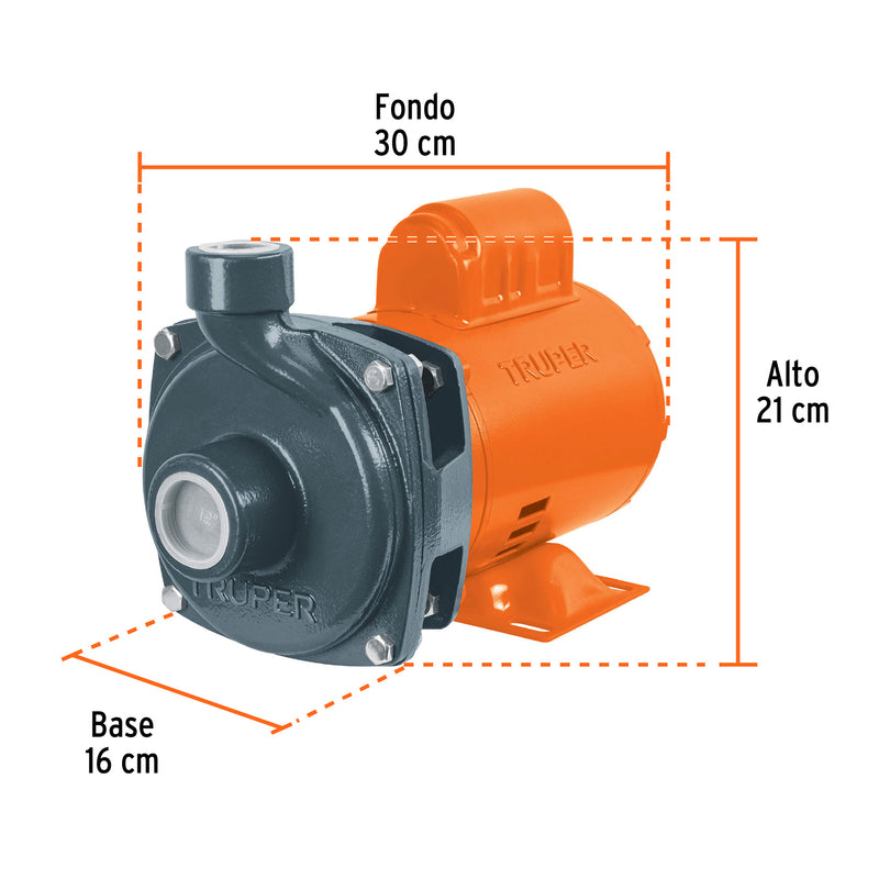 Truper BOAC-1/2A, Bomba centrífuga para agua de 1/2 HP - Carzamo.com