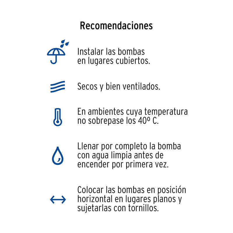 Foset BOAP-1/2F, Bomba eléctrica periférica para agua 1/2 HP uso agrícola - Carzamo.com