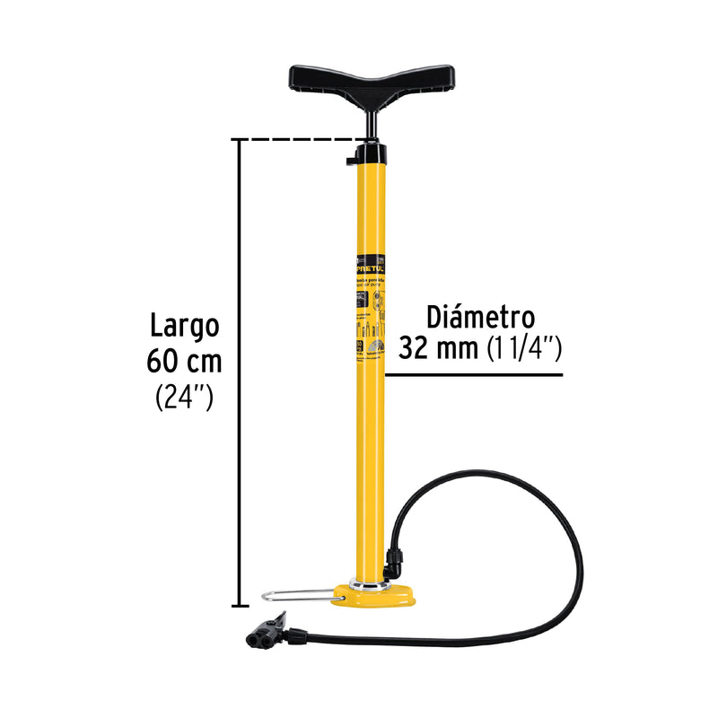 Pretul BOM-P, Bomba para inflar de 23″, cuerpo de acero - Carzamo.com