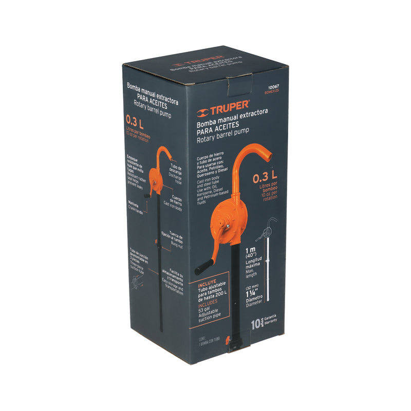 Bomba extractora de aceites con manivela, Truper BOMEX-25 - Carzamo.com
