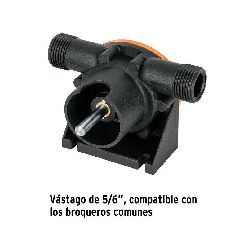 Truper BOT-1, Bomba autocebante para uso con taladro compatible con los broqueros comunes - Carzamo.com