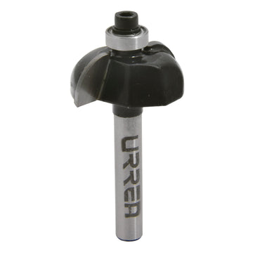 Broca para router de acero bocel cuarto con balero 1-1/8" zanco de 1/4" Urrea
