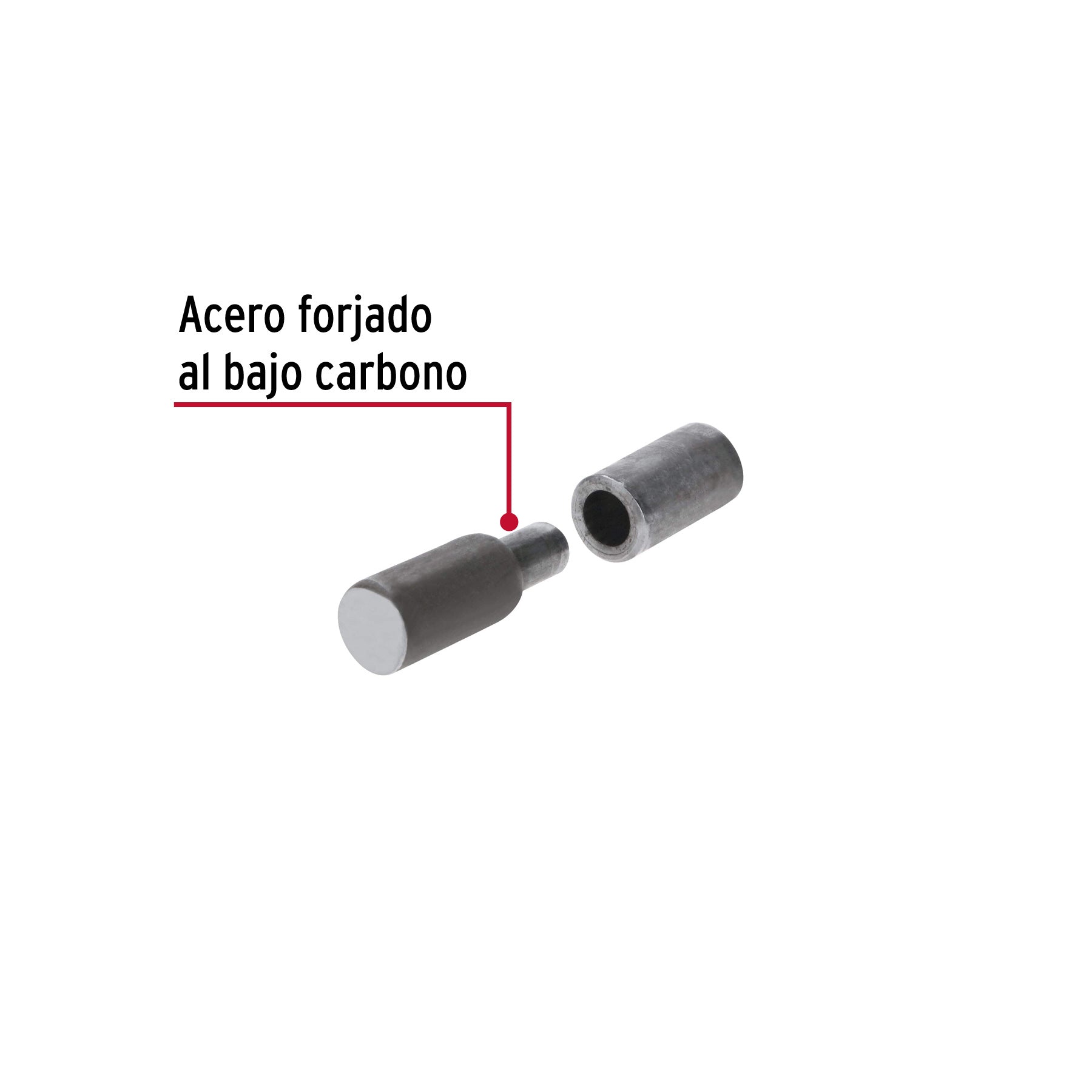 Hermex BSO-5/8, Bisagra tubular fabricada en acero al bajo carbono, soldable, 5/8″