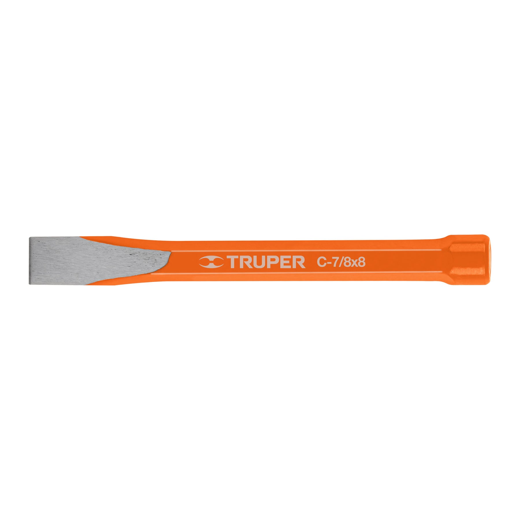Truper C-7/8X8, Cincel de corte frío, acero al cromo vanadio, 7/8 X 8″