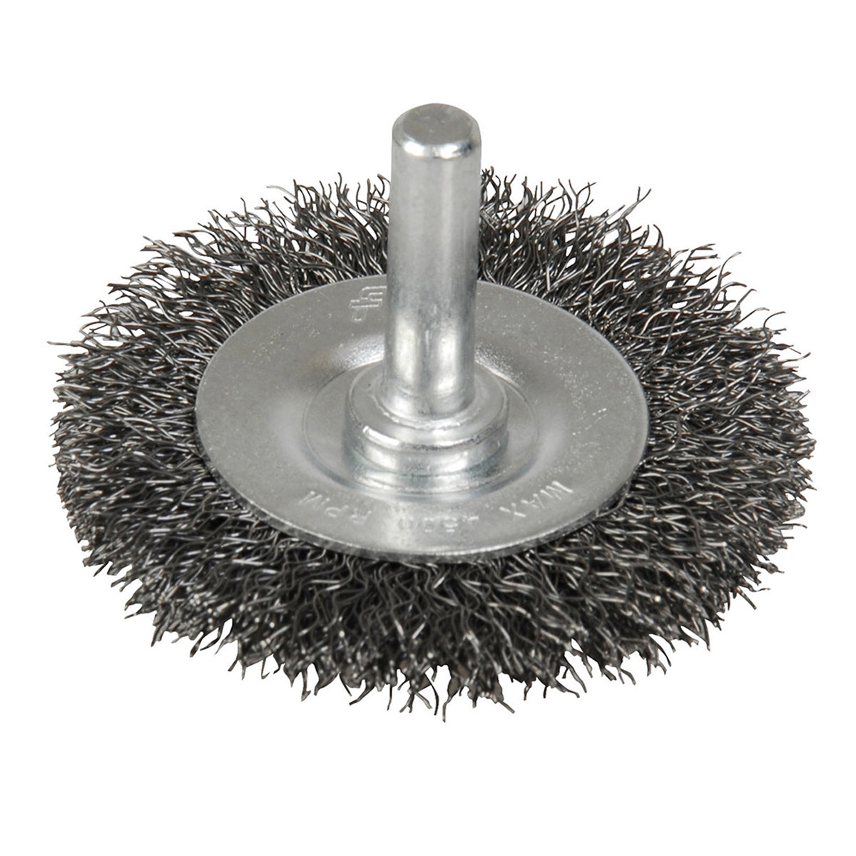Carda copa ondulada alambre fino 2" x 0.17 mm con zanco 1/4" Foy