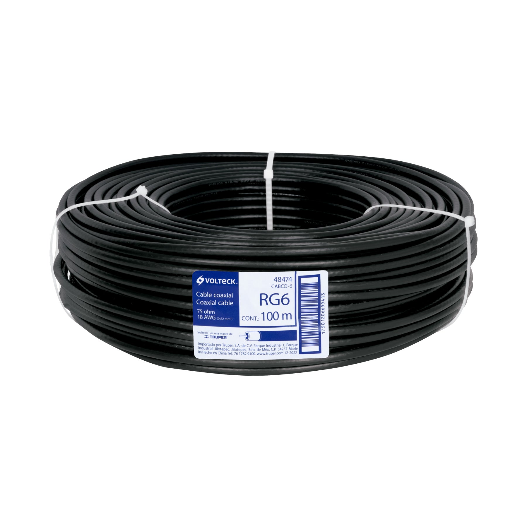 Volteck CABCO-6, Cable coaxial RG 6