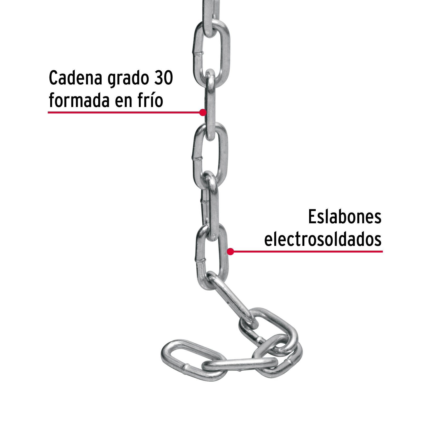Fiero CAGA-3/16 Cadena Galvanizada de 3/16″