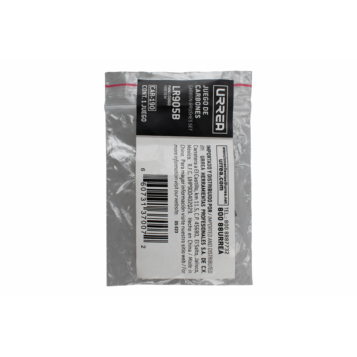 Juego de carbones para LR905B, 2 piezas Urrea