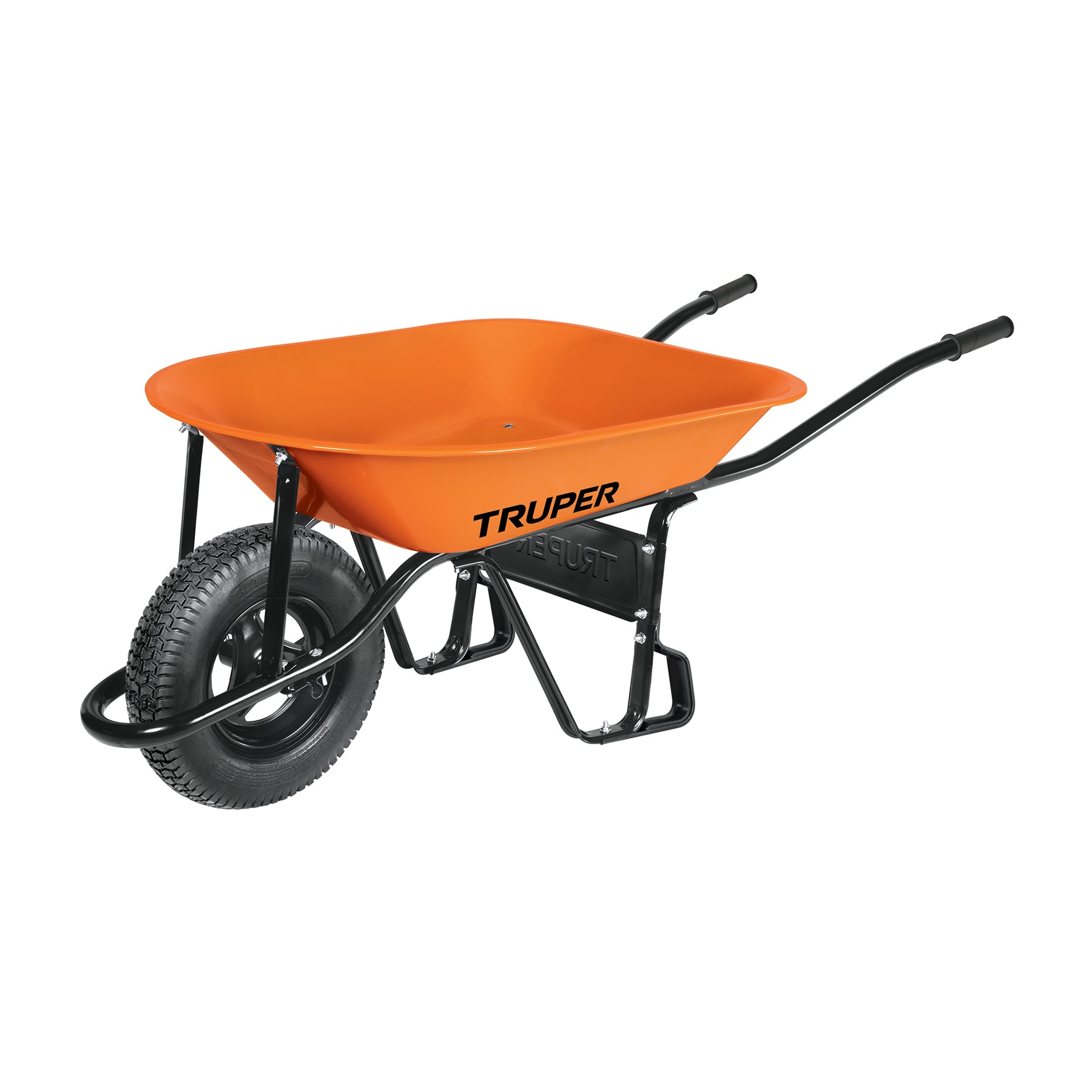 Truper CAT-45ND, Carretilla 4.5 ft3, llanta neumática reforzada