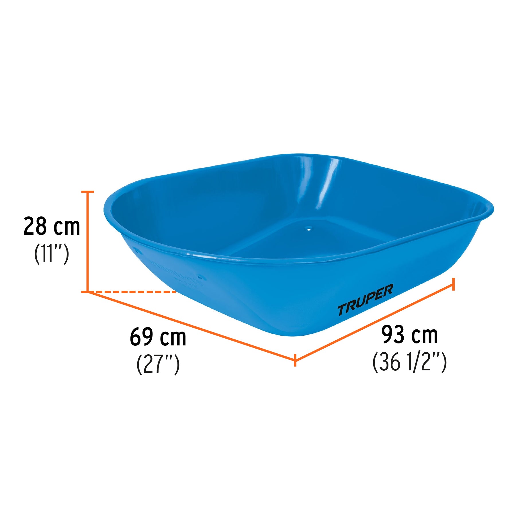 Truper CAT-50ND, Carretilla 5.5 ft3, llanta neumática reforzada