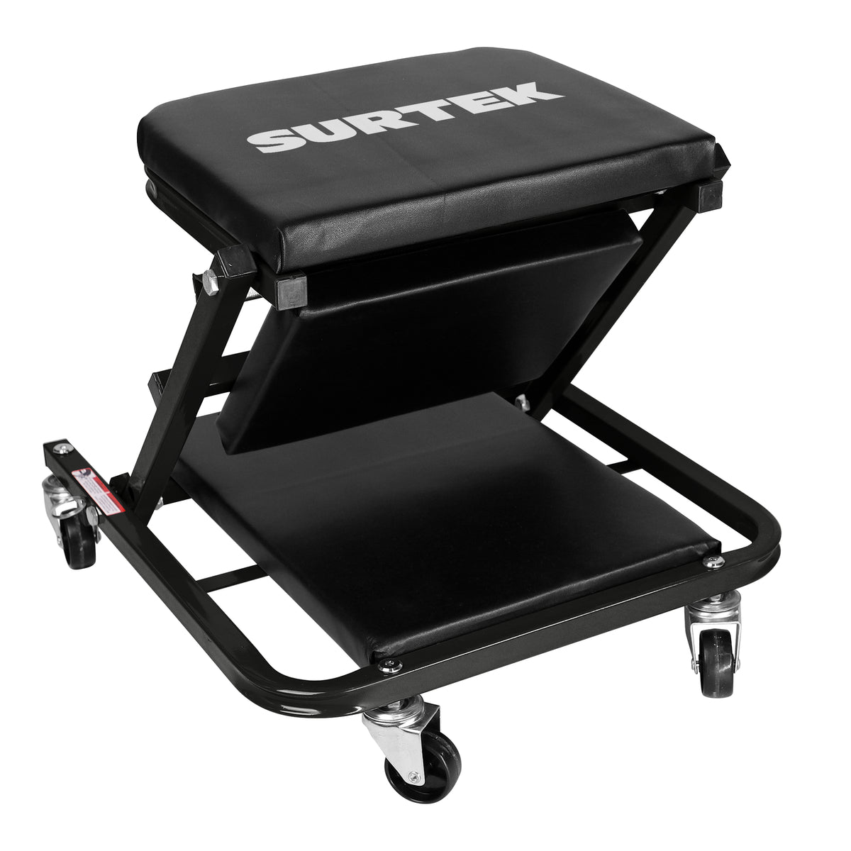 Cama-banco para mecánico ajustable acolchonada color negro, 36" Surtek