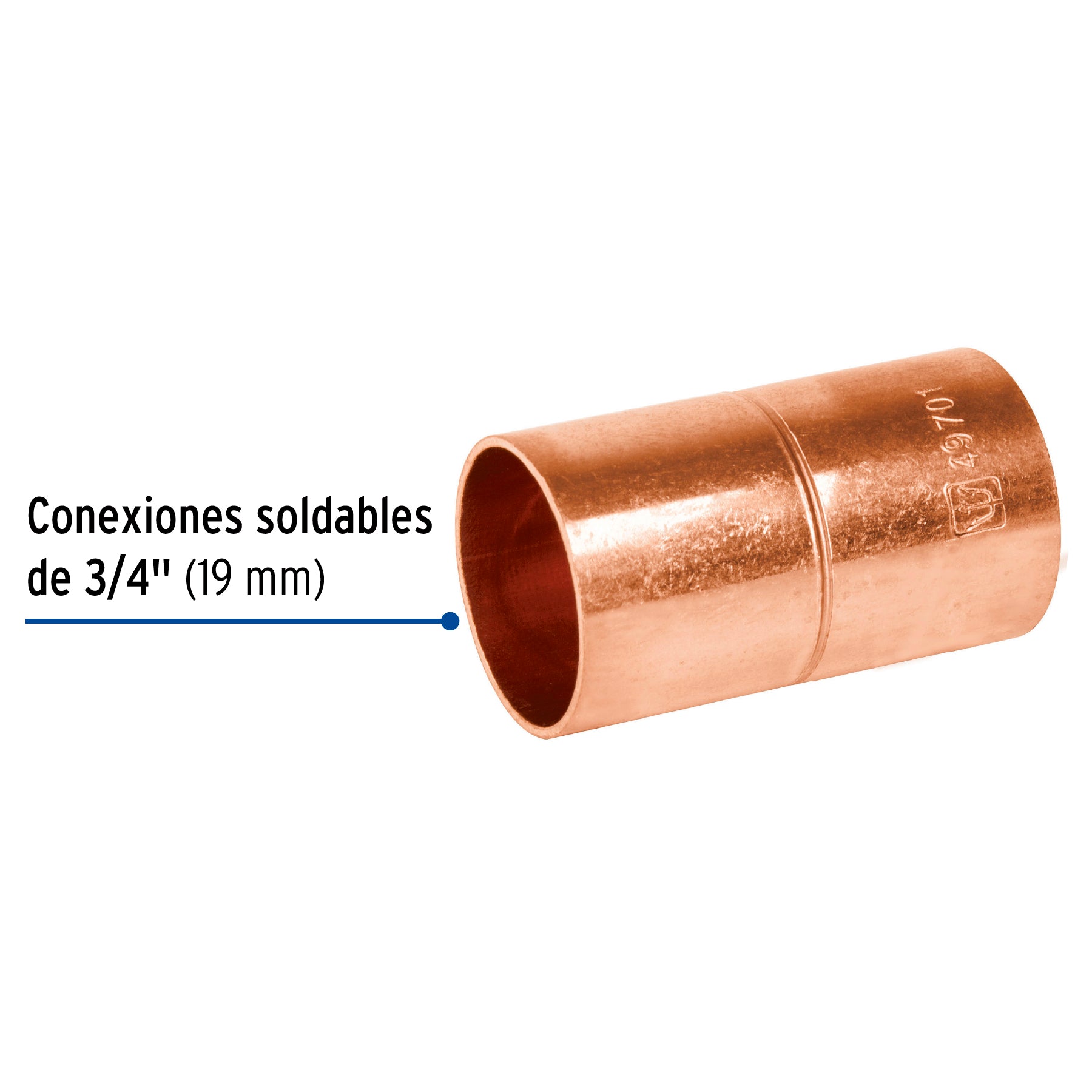 Foset CC-262, Cople de 3/4″, cobre a cobre