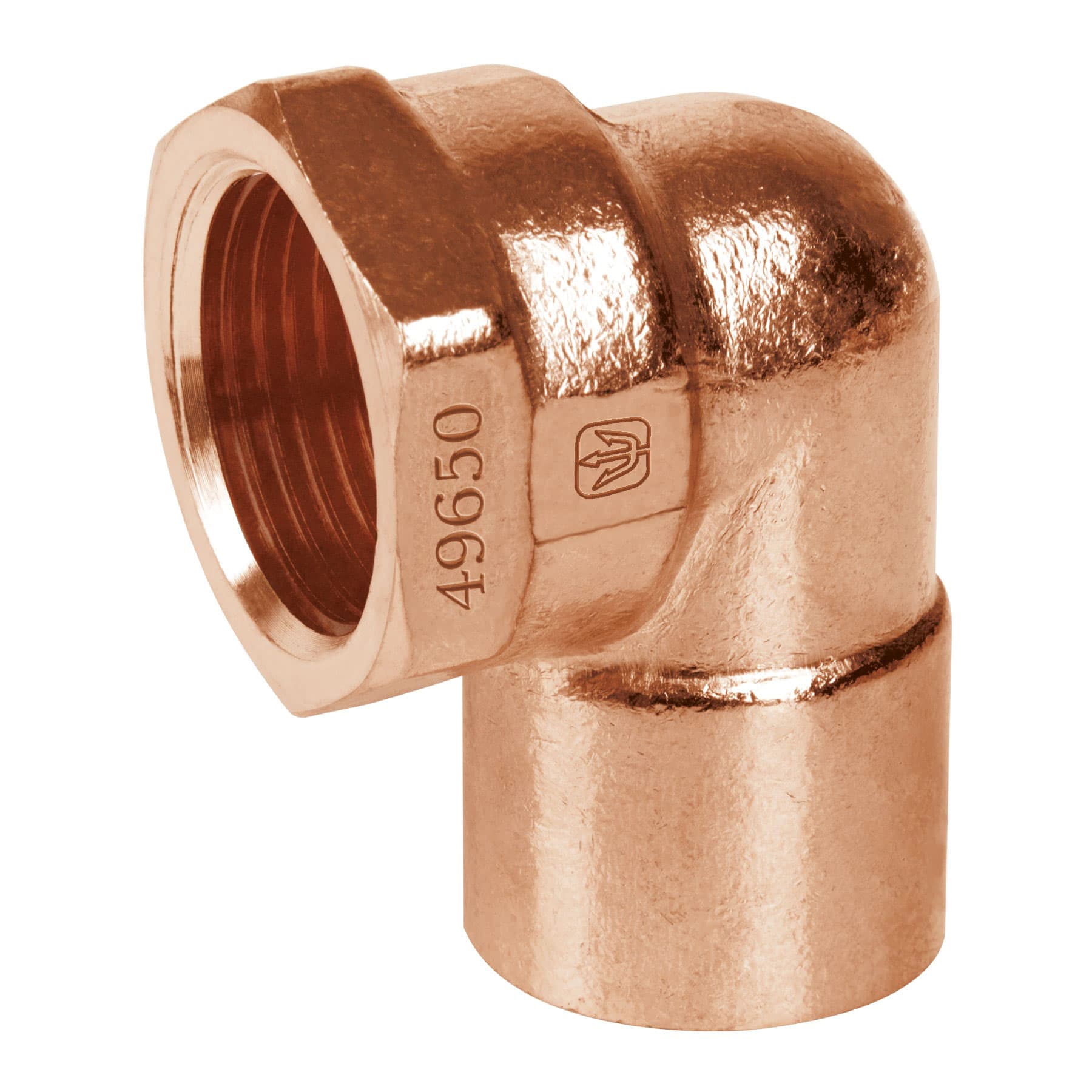Foset CC-501, Codo 90° de 1/2″, cobre a rosca interna