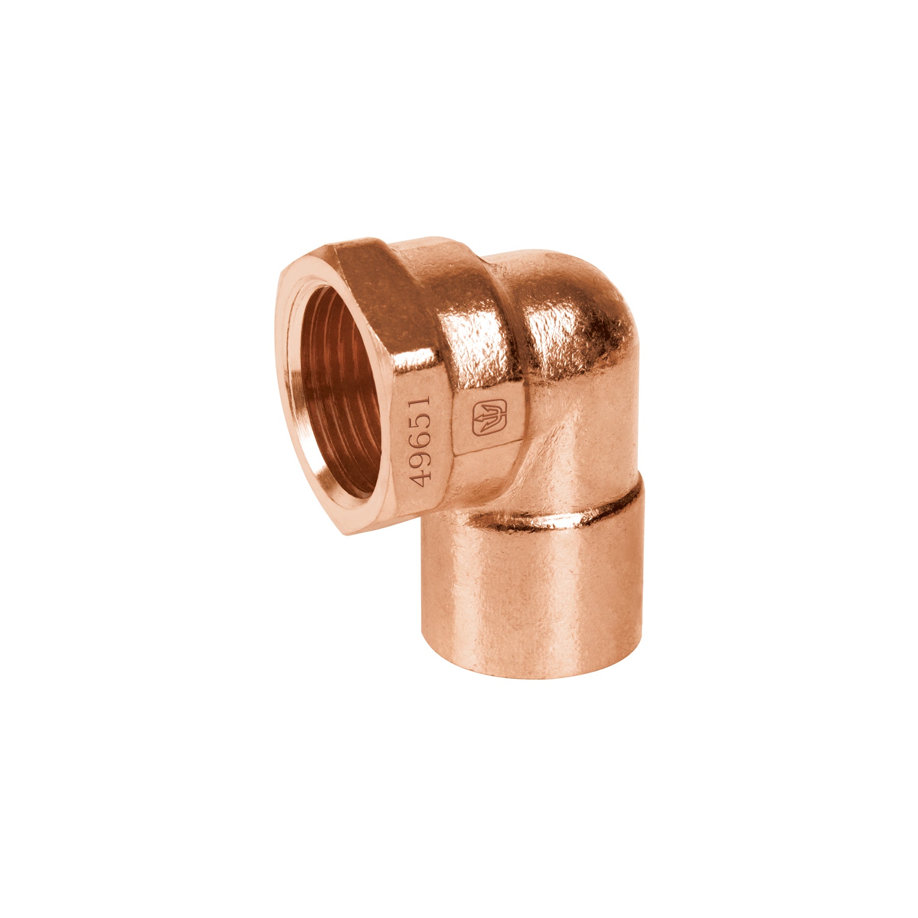 Foset CC-502, Codo 90° de 3/4″, cobre a rosca interna