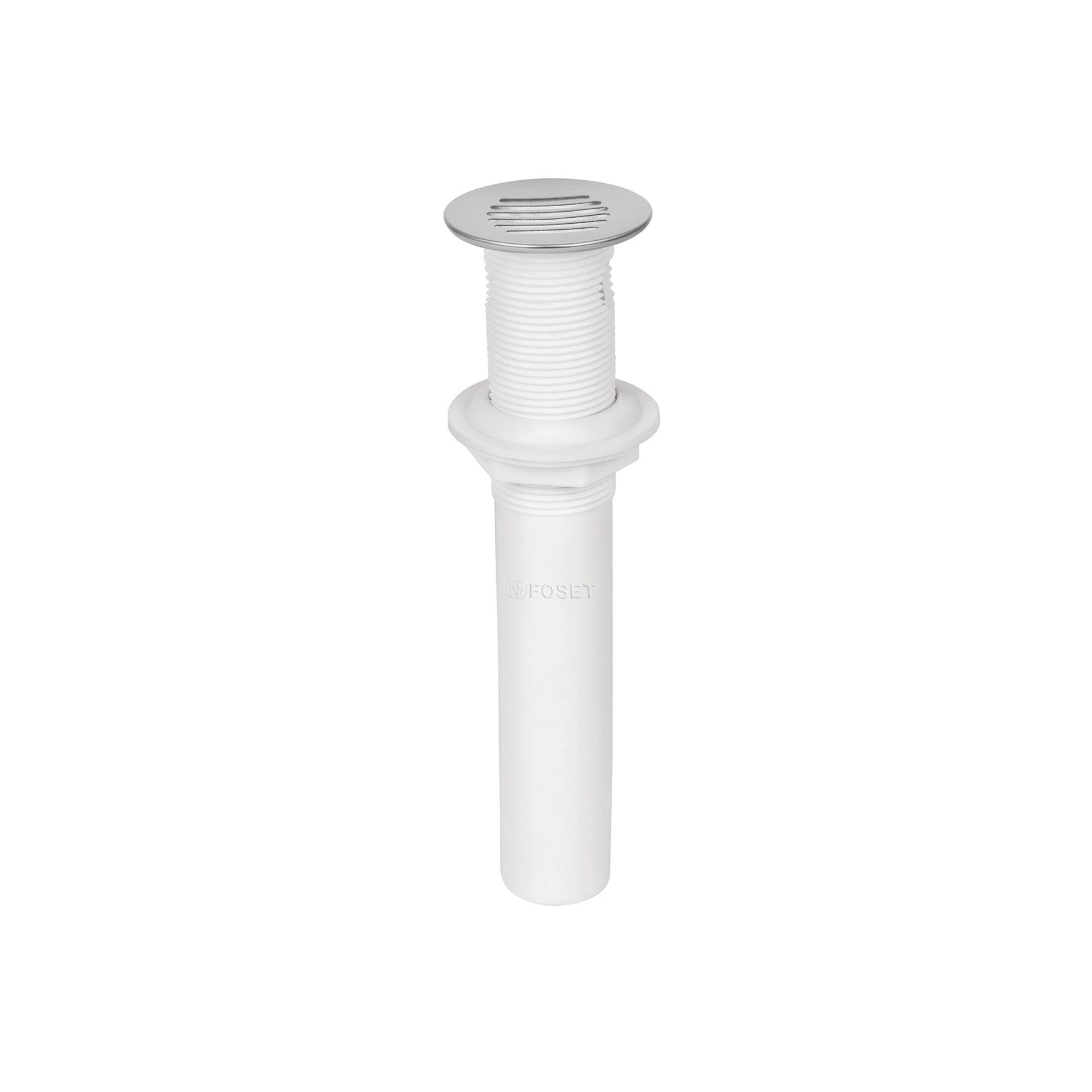 Foset CE-231, Desagüe de polipropileno para lavabo de 1 1/4″ con cubierta cromada