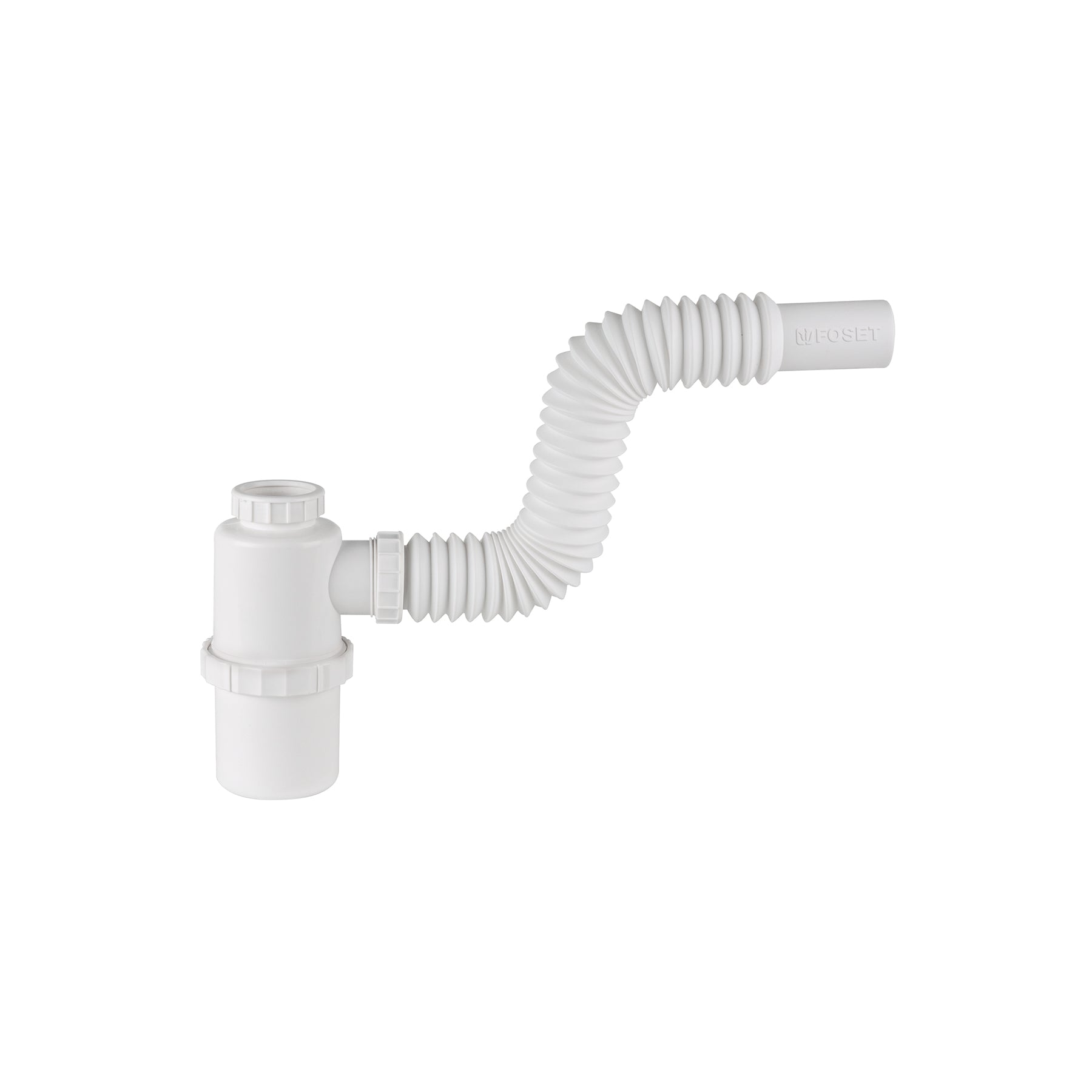 Foset CE-293, Céspol flexible sin contra, de bote para fregadero 1 1/2″, de polipropileno