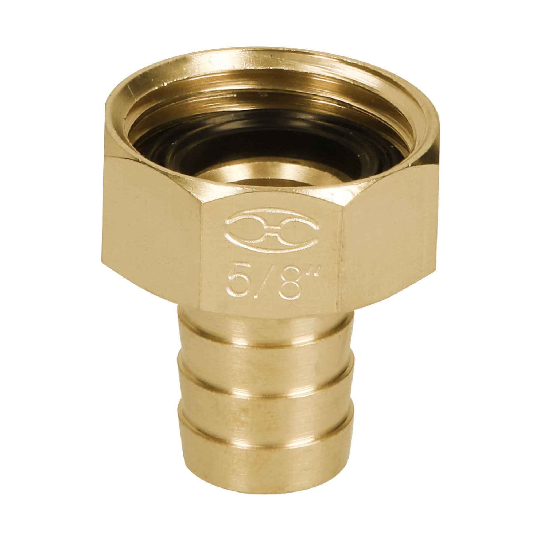 Truper CF-5/8B, Conexión de latón hembra de 5/8″ para manguera, blíster