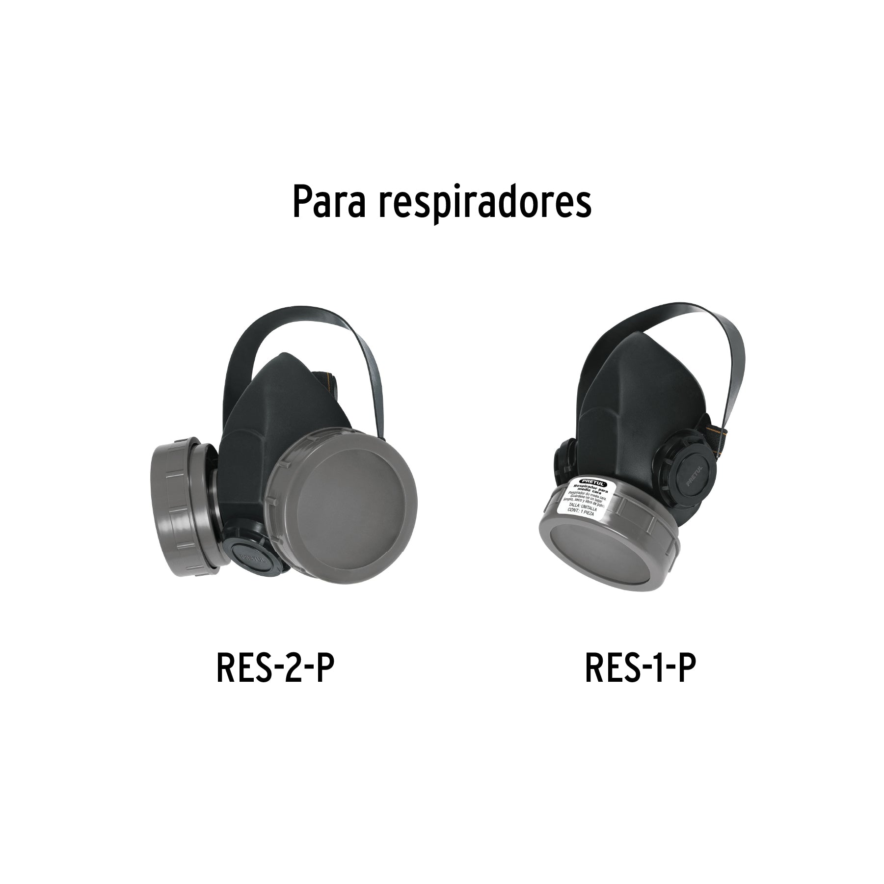 Pretul CF-GA-P, Cartucho para respirador RES-1-P y RES-2-P (gases ácidos),