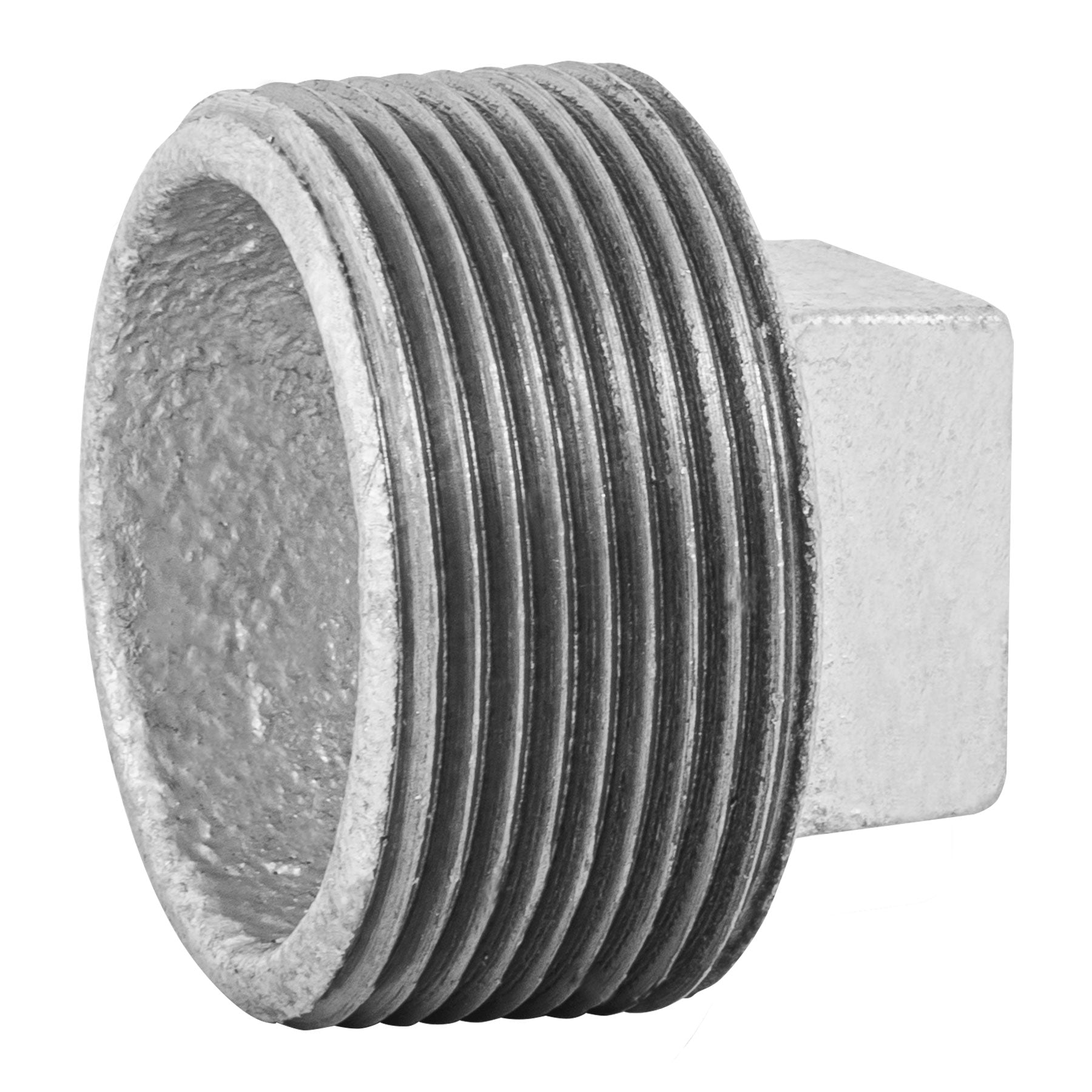 Tapón macho, acero galvanizado, 1-1/2' Foset