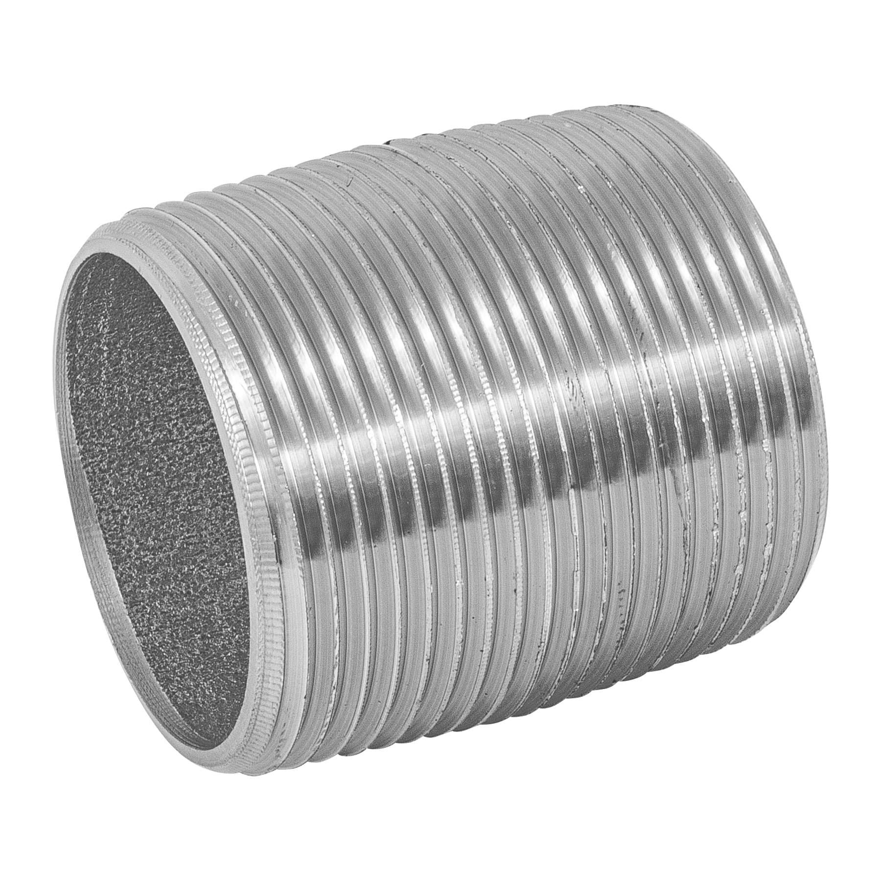 Niple, acero galvanizado, cuerda corrida, 1-1/4' Foset